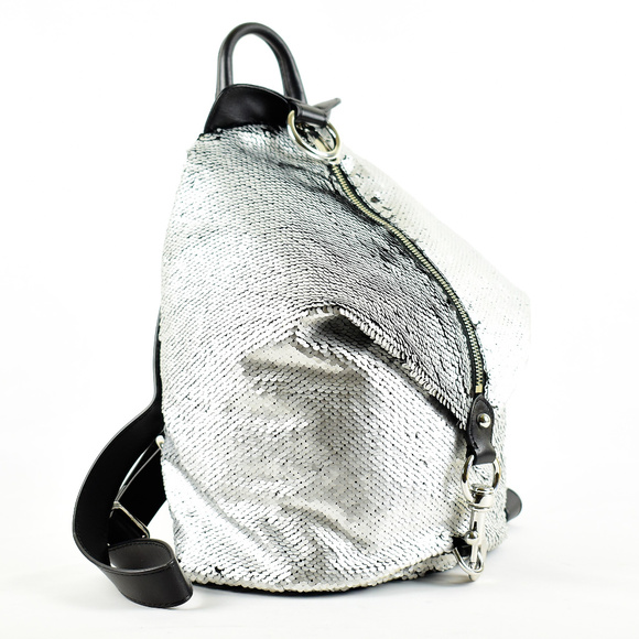 Rebecca Minkoff Handbags - Rebecca Minkoff Julian Sequin Backpack - Metallic